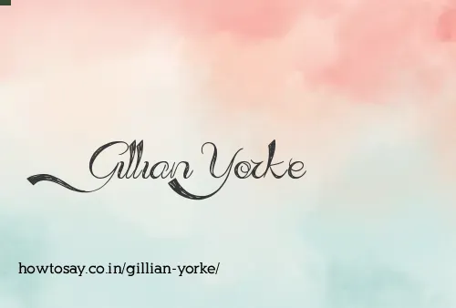 Gillian Yorke