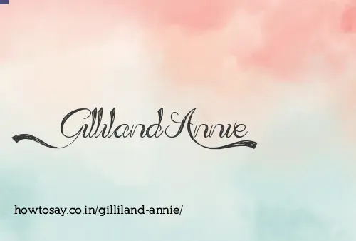 Gilliland Annie