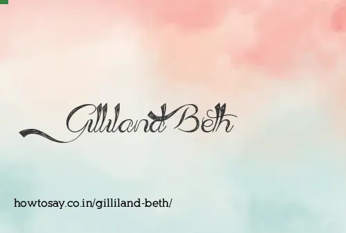 Gilliland Beth