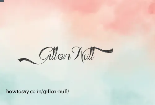 Gillon Null