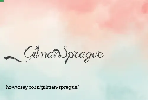 Gilman Sprague