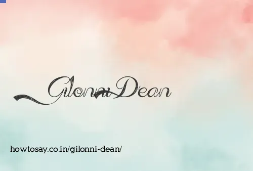 Gilonni Dean
