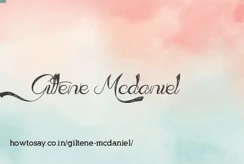 Giltene Mcdaniel
