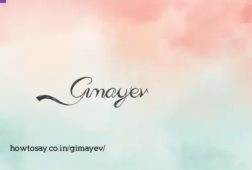 Gimayev