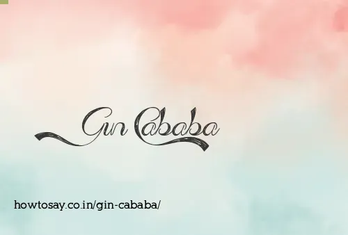 Gin Cababa