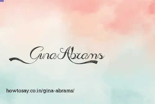 Gina Abrams