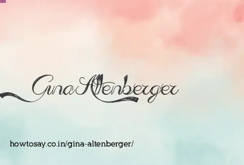 Gina Altenberger
