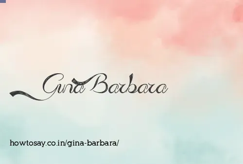 Gina Barbara