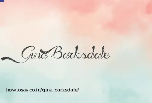 Gina Barksdale