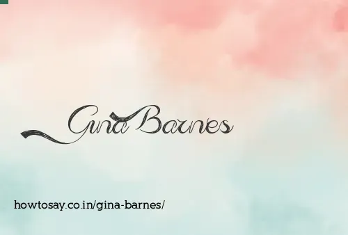 Gina Barnes