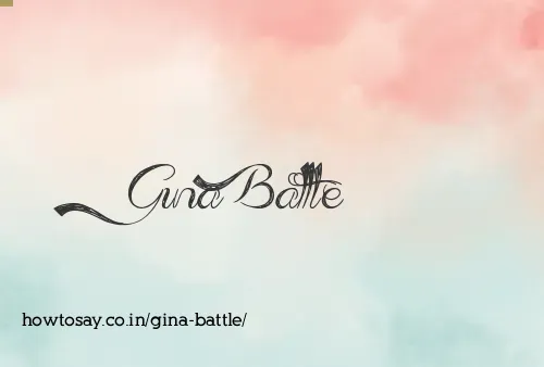 Gina Battle