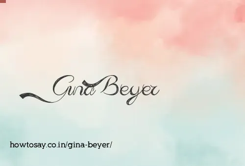 Gina Beyer