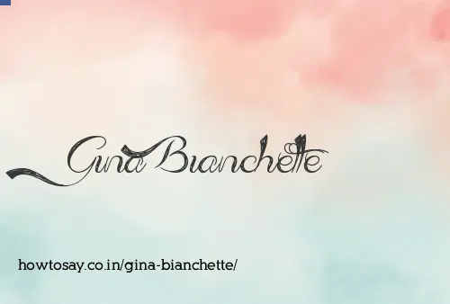 Gina Bianchette