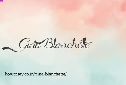 Gina Blanchette