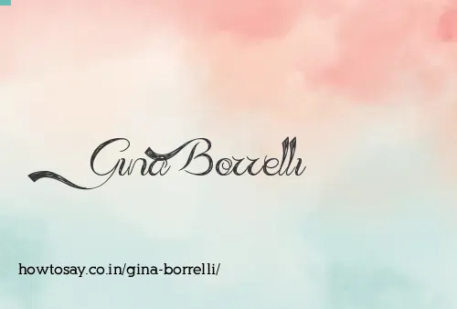 Gina Borrelli