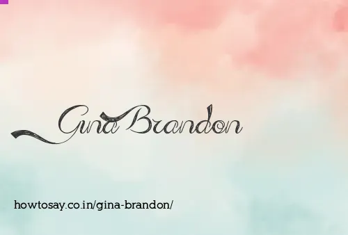 Gina Brandon