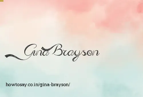 Gina Brayson