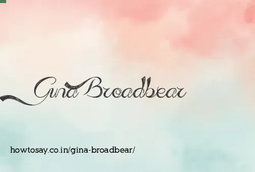 Gina Broadbear