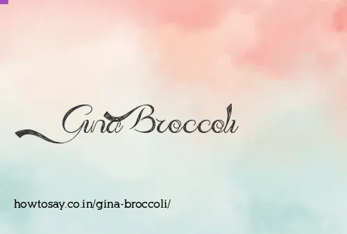 Gina Broccoli