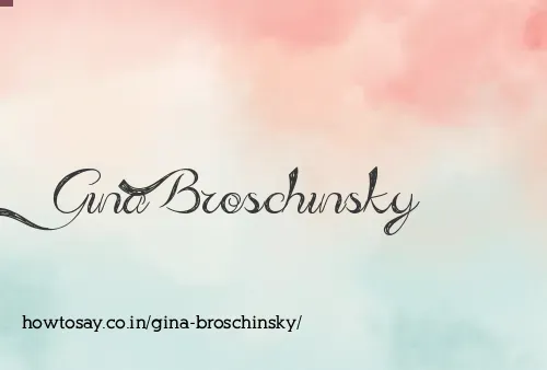 Gina Broschinsky