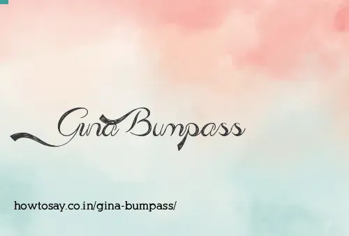Gina Bumpass