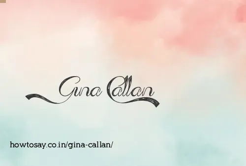 Gina Callan