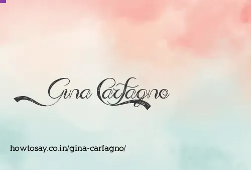 Gina Carfagno