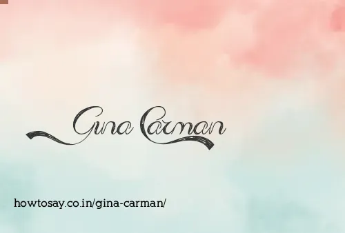 Gina Carman