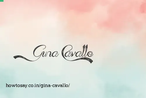 Gina Cavallo