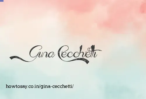 Gina Cecchetti