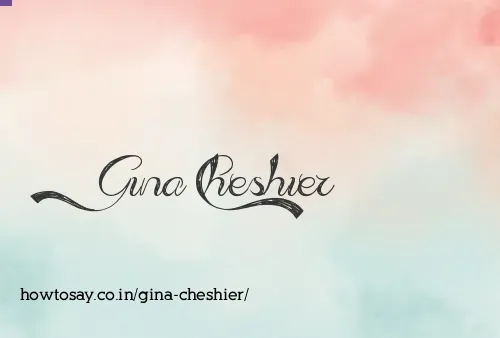 Gina Cheshier