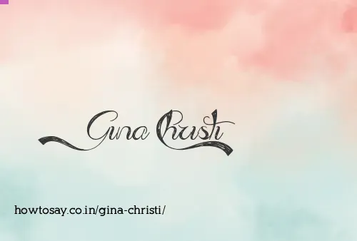 Gina Christi