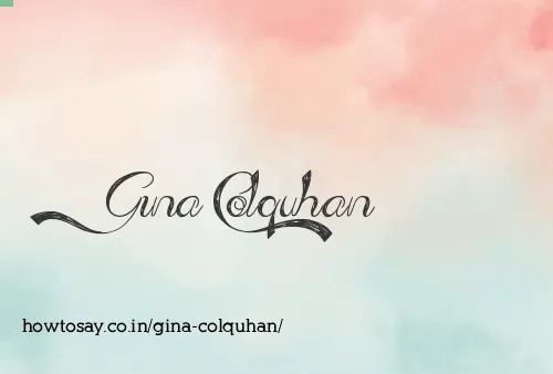 Gina Colquhan