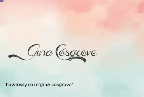 Gina Cosgrove