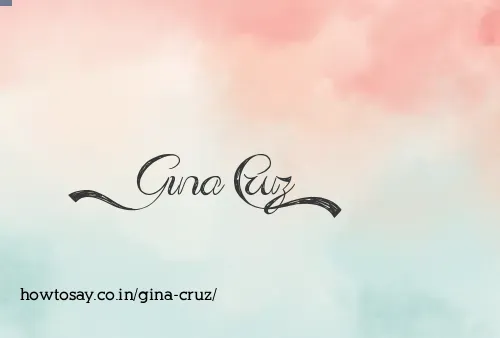 Gina Cruz