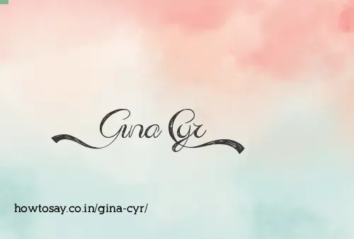 Gina Cyr