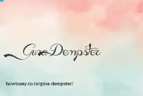 Gina Dempster