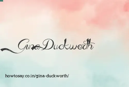 Gina Duckworth