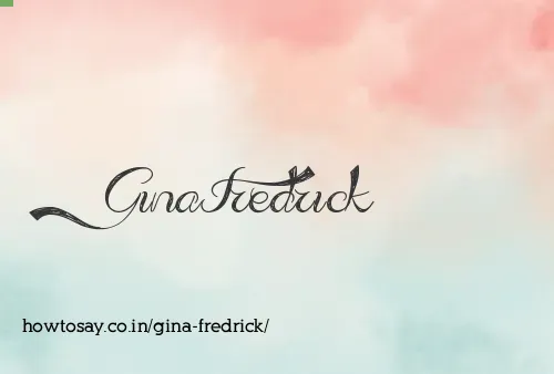 Gina Fredrick