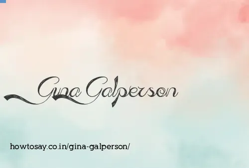 Gina Galperson