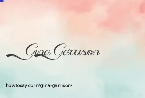Gina Garrison