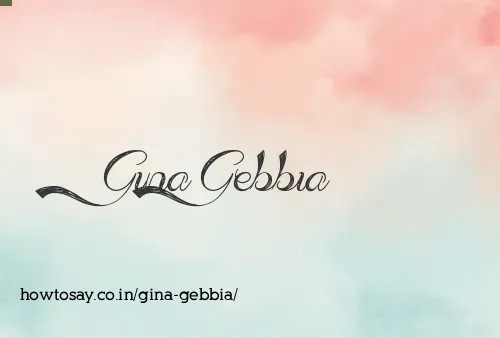 Gina Gebbia