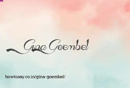 Gina Goembel