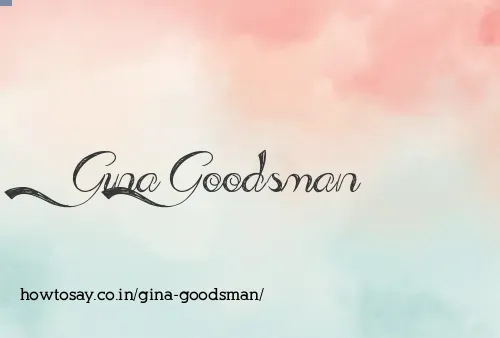 Gina Goodsman