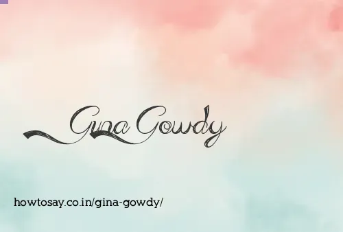 Gina Gowdy