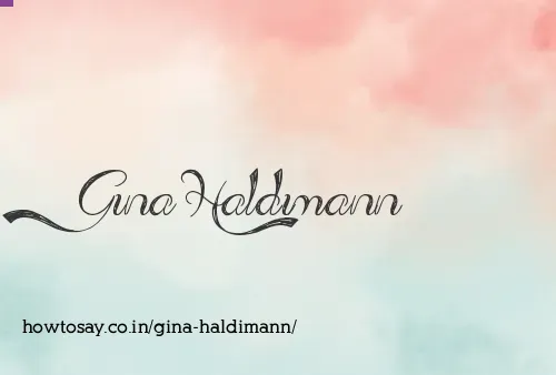 Gina Haldimann
