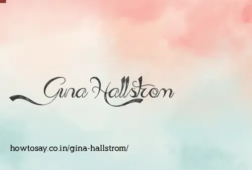 Gina Hallstrom