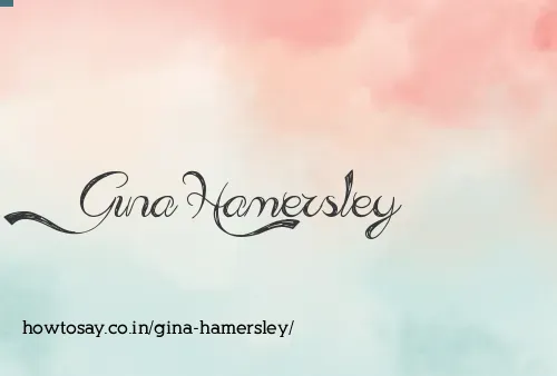 Gina Hamersley