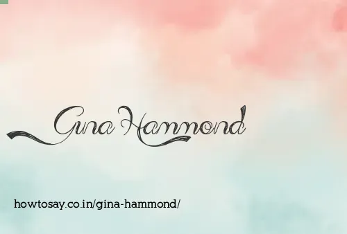 Gina Hammond