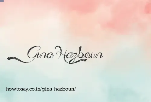 Gina Hazboun
